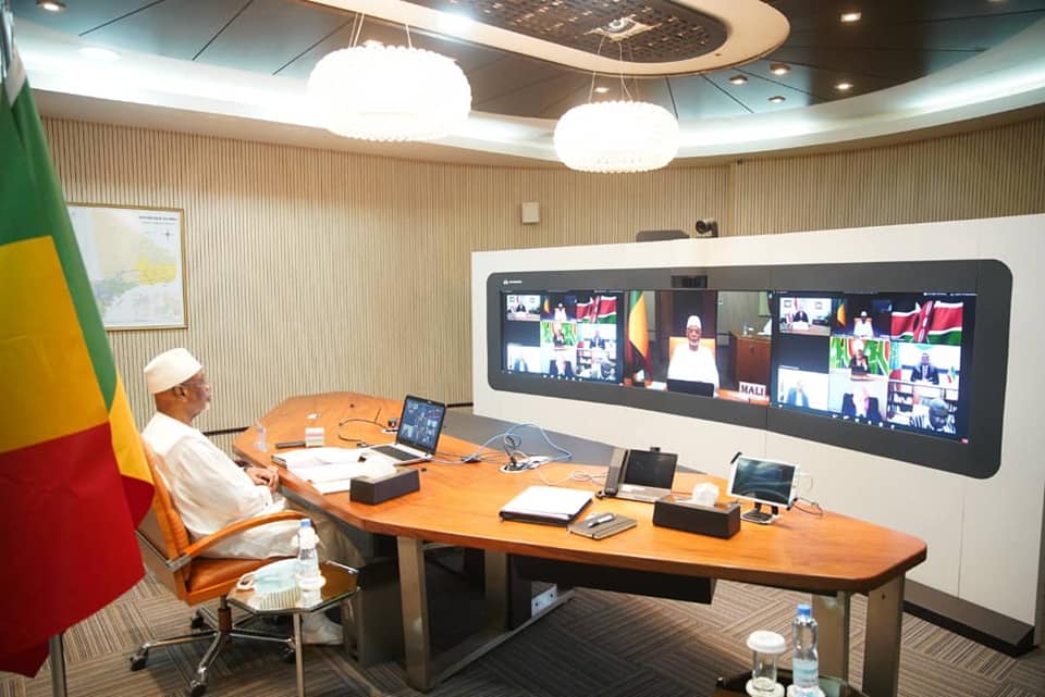 Communiqué de la Présidence de la République suite à la visioconférence présidée par Cyril Ramaphosa président en exercice de l'UA