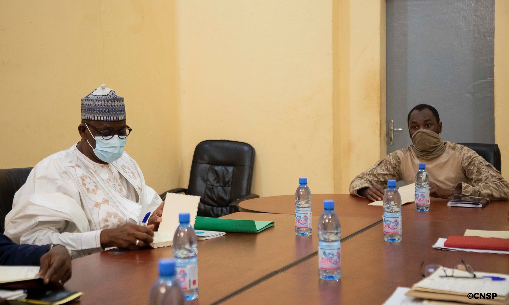 Le président du CNSP, Col Assimi GOITA a rencontré les présidents de la Cour Suprême et celui de la Cour Constitutionnelle.