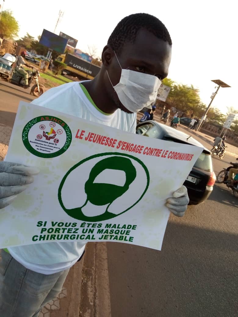ASJNCS: (Association pour la sensibilisation des jeunes pour la non-consommation des stupéfiants) se porte désormais l’ennemie du coronavirus !