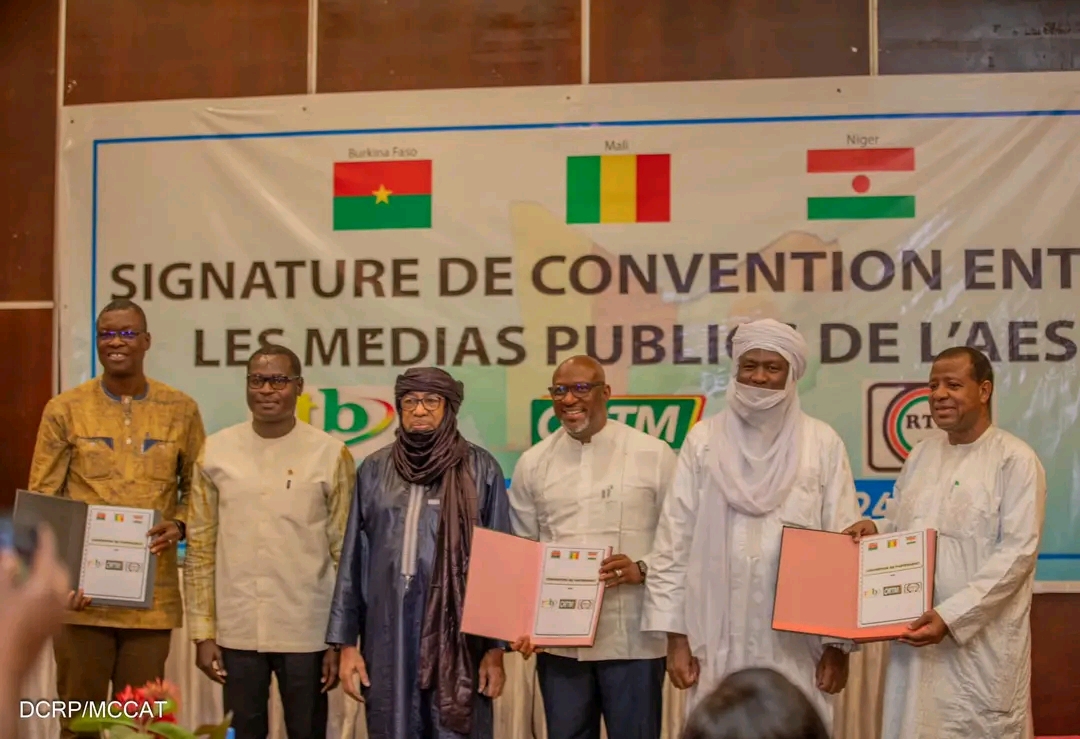 Signature d'une convention historique entre les télévisions nationales des trois États de l’AES