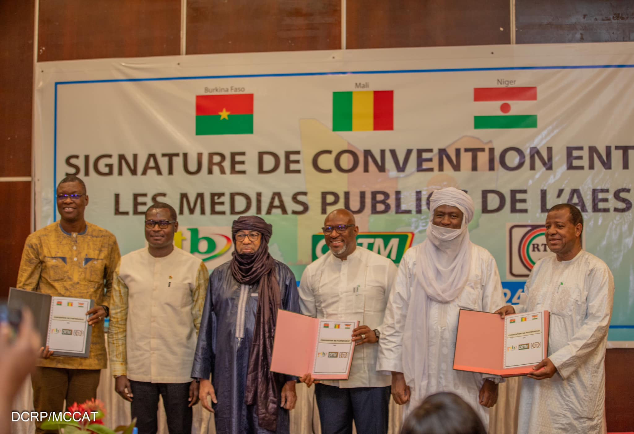 Signature d'une convention historique entre les télévisions nationales des trois États de l’AES