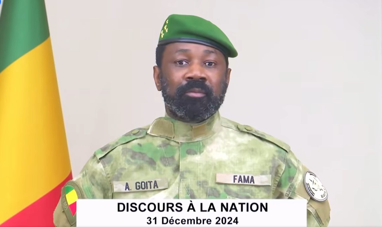 Discours à la Nation de Son Excellence le Général d’Armée Assimi GOITA, Président de la Transition, Chef de l’État à l’occasion du nouvel an 2025.