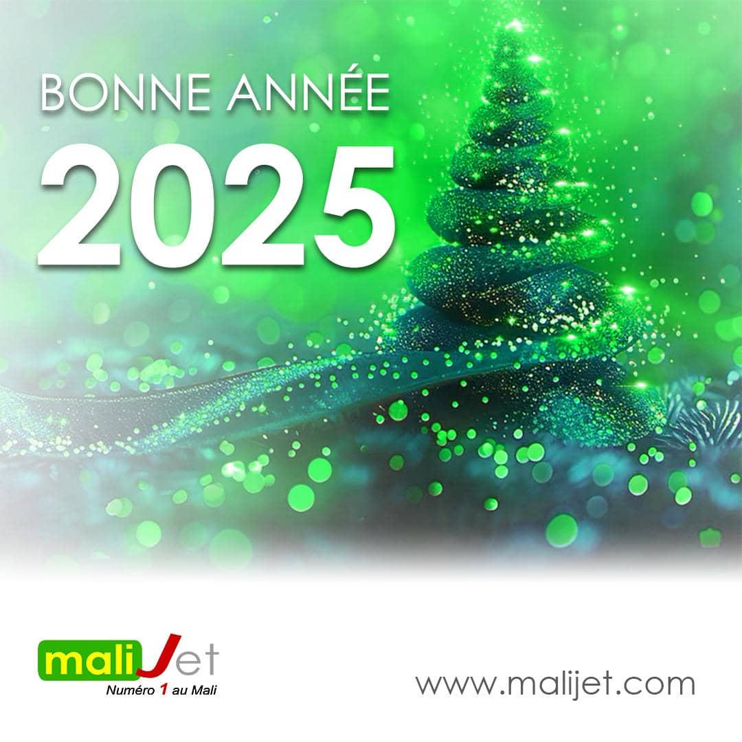Malijet vous souhaite une bonne et heureuse année 2025