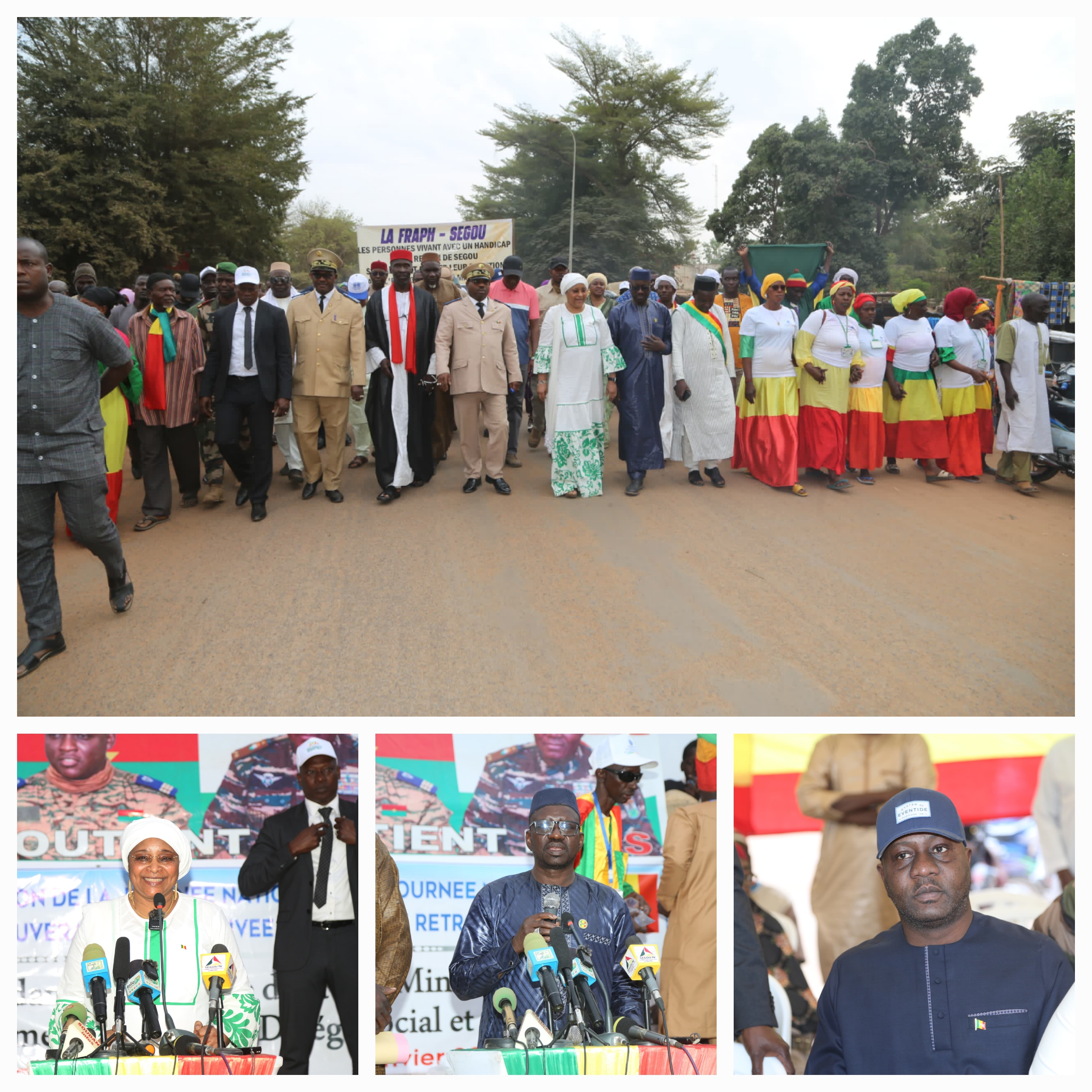 Journée de la souveraineté retrouvée à Ségou : Assa Badiallo TOURE au cœur de la caravane de soutien aux autorités de la transition.
