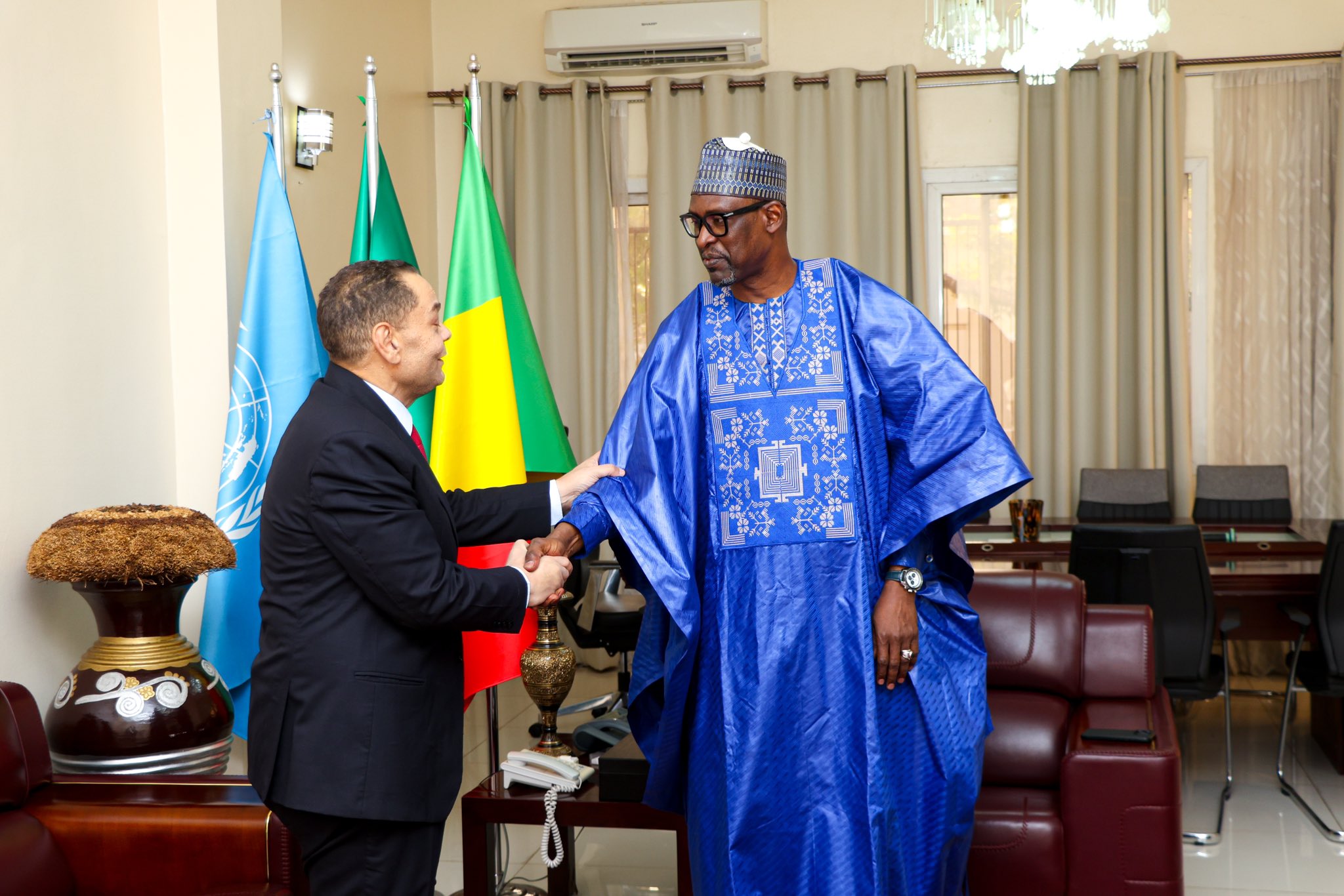 Mali: Le Ministre Abdoulaye Diop reçoit l’Ambassadeur de Palestine en fin de mission