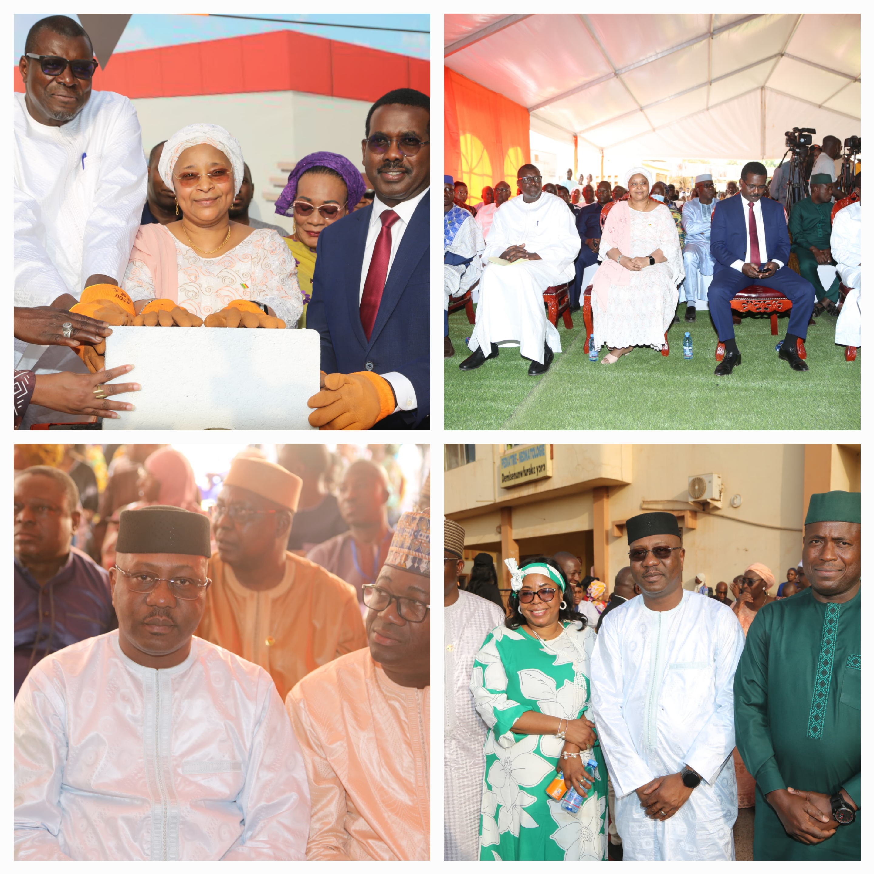 Prise en charge des urgences : Pose de la première pierre du Service d’Accueil des Urgences du CSREF du 5e arrondissement du District de Bamako.