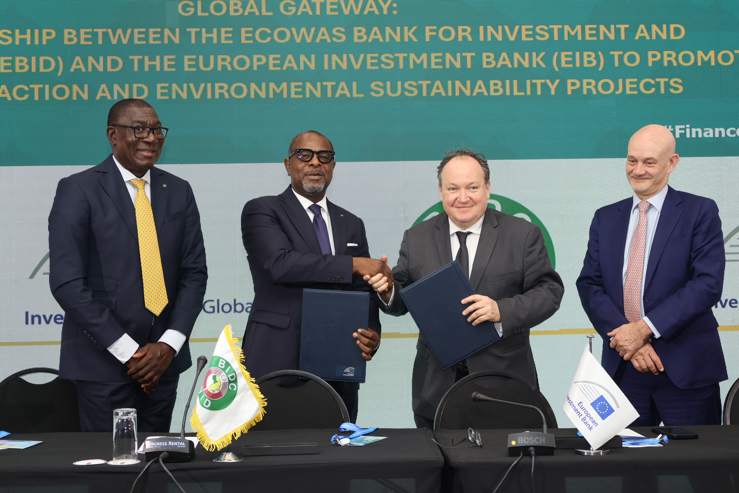 Global Gateway: Partenariat entre la BIDC et la BEI pour promouvoir des projets d’action climatique et de durabilité  environnementale dans l’espace CEDEAO