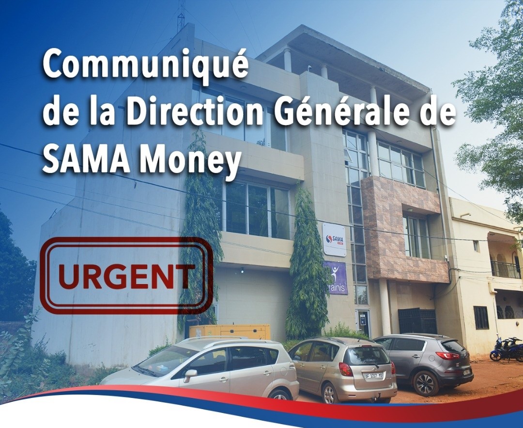 Communiqué: Un prélèvement de 1% appliqué aux retraits via SAMA Money, conformément à la réglementation en vigueur