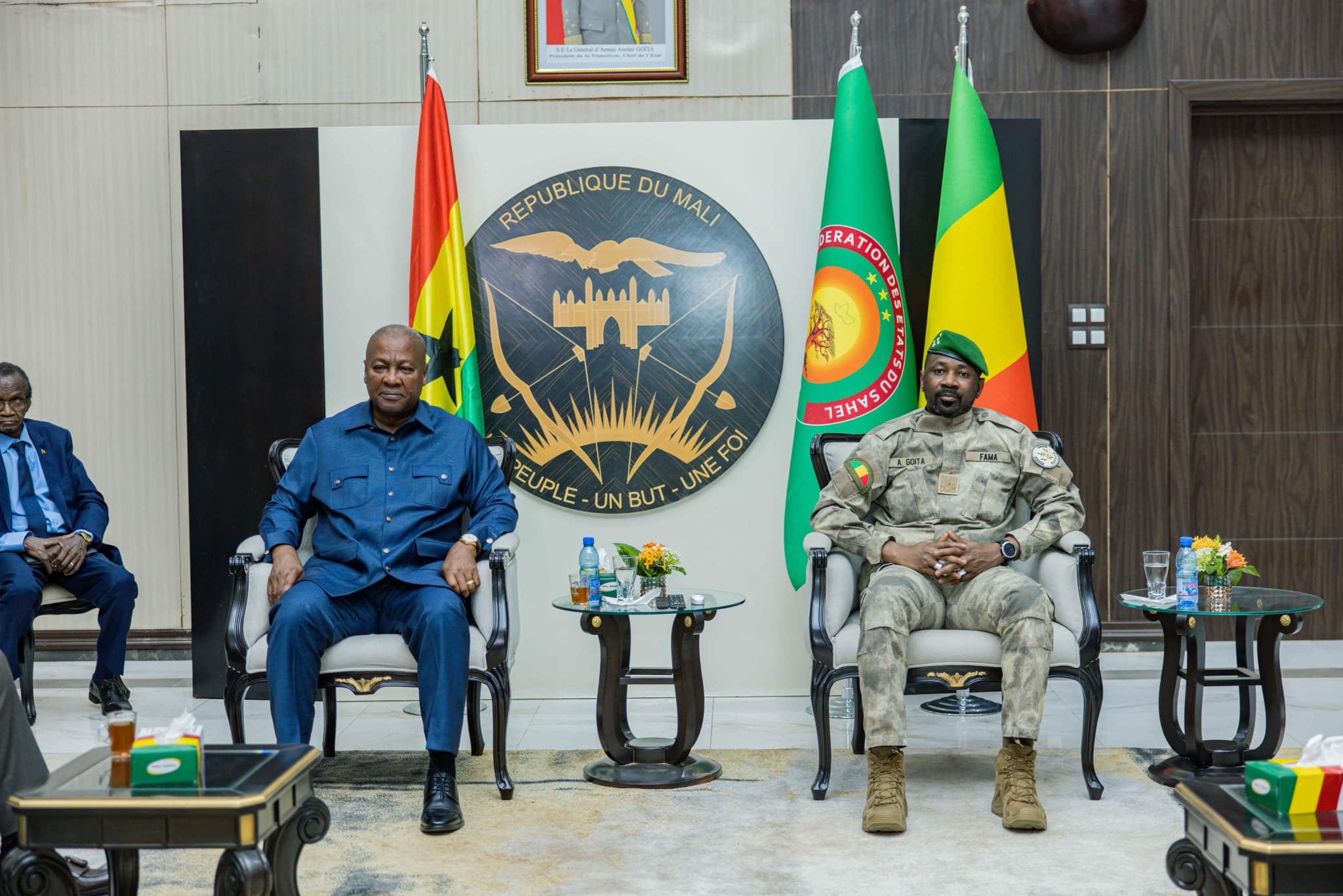 En images, la visite au Mali, de Son Excellence John Dramani MAHAMA, Président de la République du Ghana