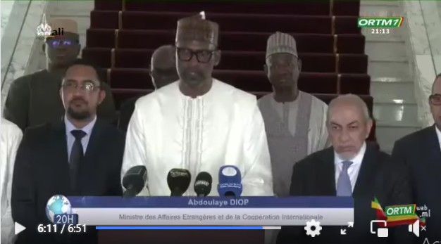 Reportage de l'ORTM sur la mission ministérielle conduite par Abdoulaye DIOP à Nouakchott