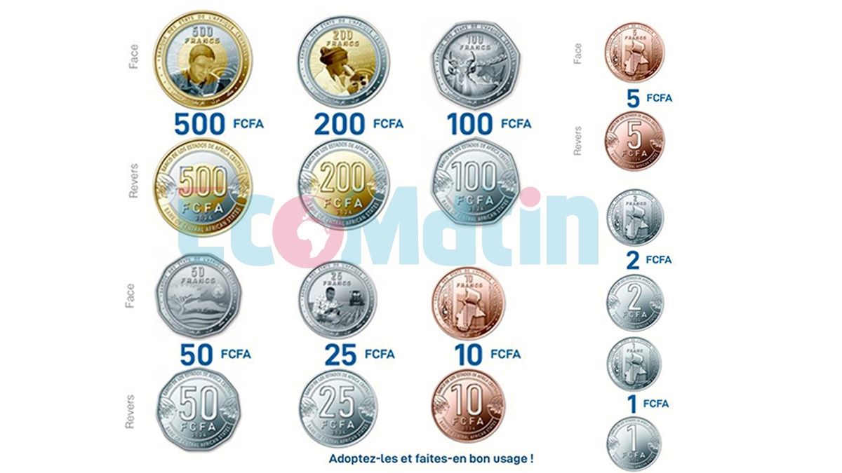 La Banque des Etats de l'Afrique centrale (BEAC) met en circulation une nouvelle gamme de pièces de monnaie