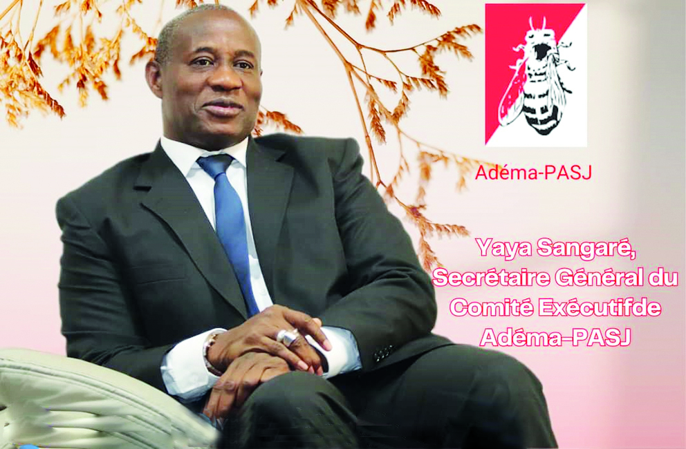 Interview du Secrétaire Général de l’ADEMA-PASJ  Yaya Sangaré dit tout :