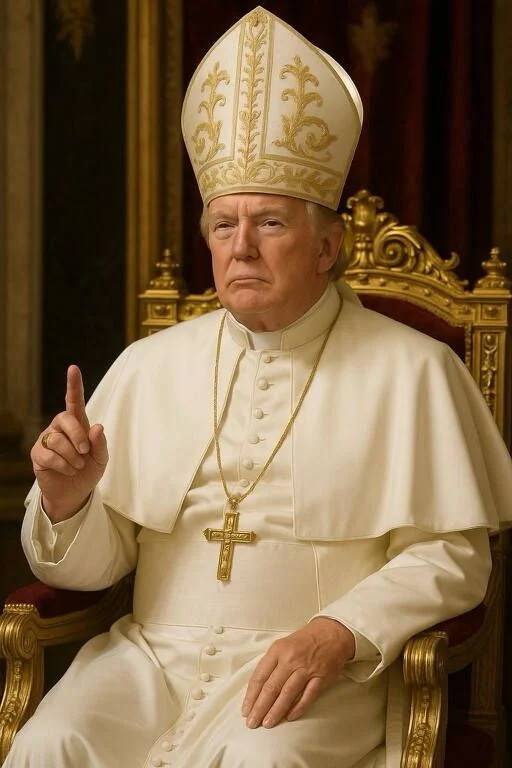 Succession du pape François : Trump publie un portrait de lui habillé en pape