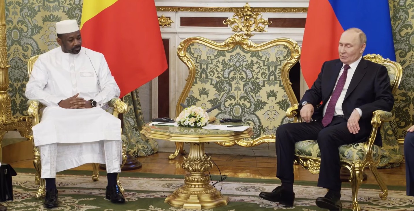 En images: la rencontre Assimi Goita et Vladimir Poutine