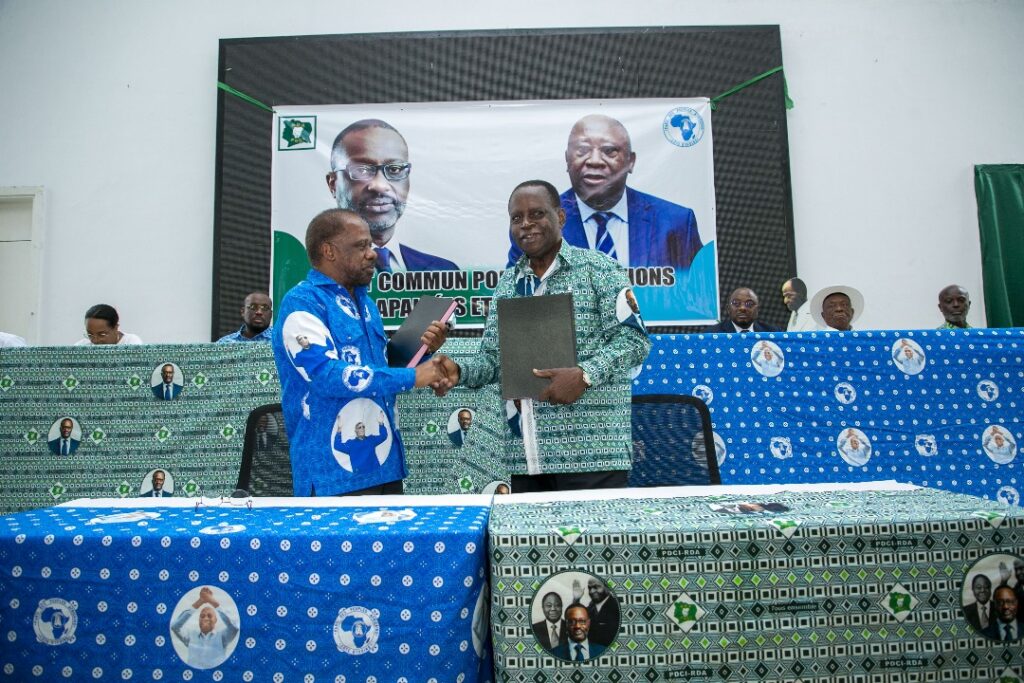 RCI: le PPA-CI et le PDCI signent l’Acte d’un Front commun
