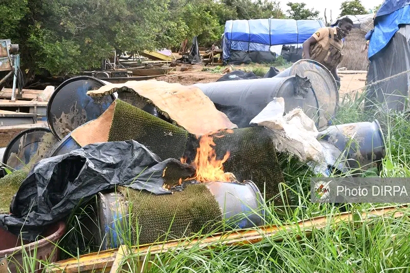 Opération DJOLIBA SANIYA : Plusieurs dragues et moulins détruits