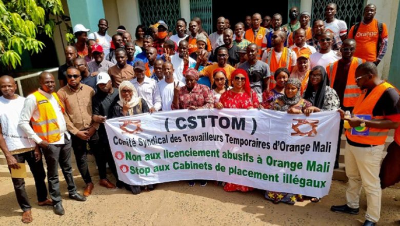 Front social: Les travailleurs temporaires licenciés d’Orange-Mali confient leur sort au Président Goïta