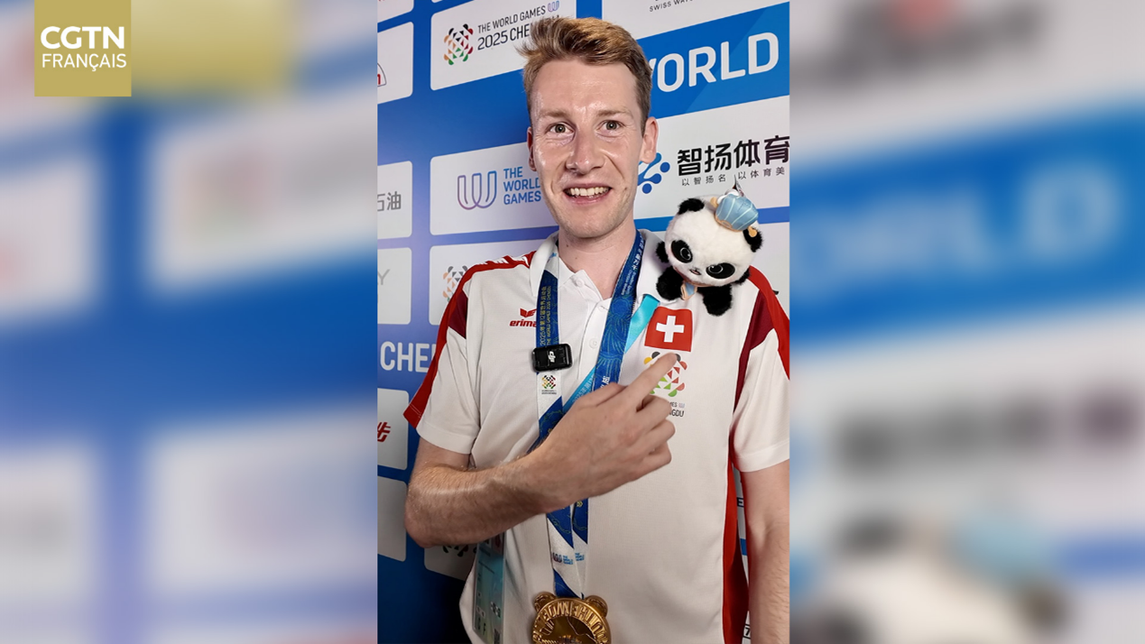 Le Suisse Riccardo Rancan, premier médaillé d'or des Jeux Mondiaux 2025, partage son ressenti