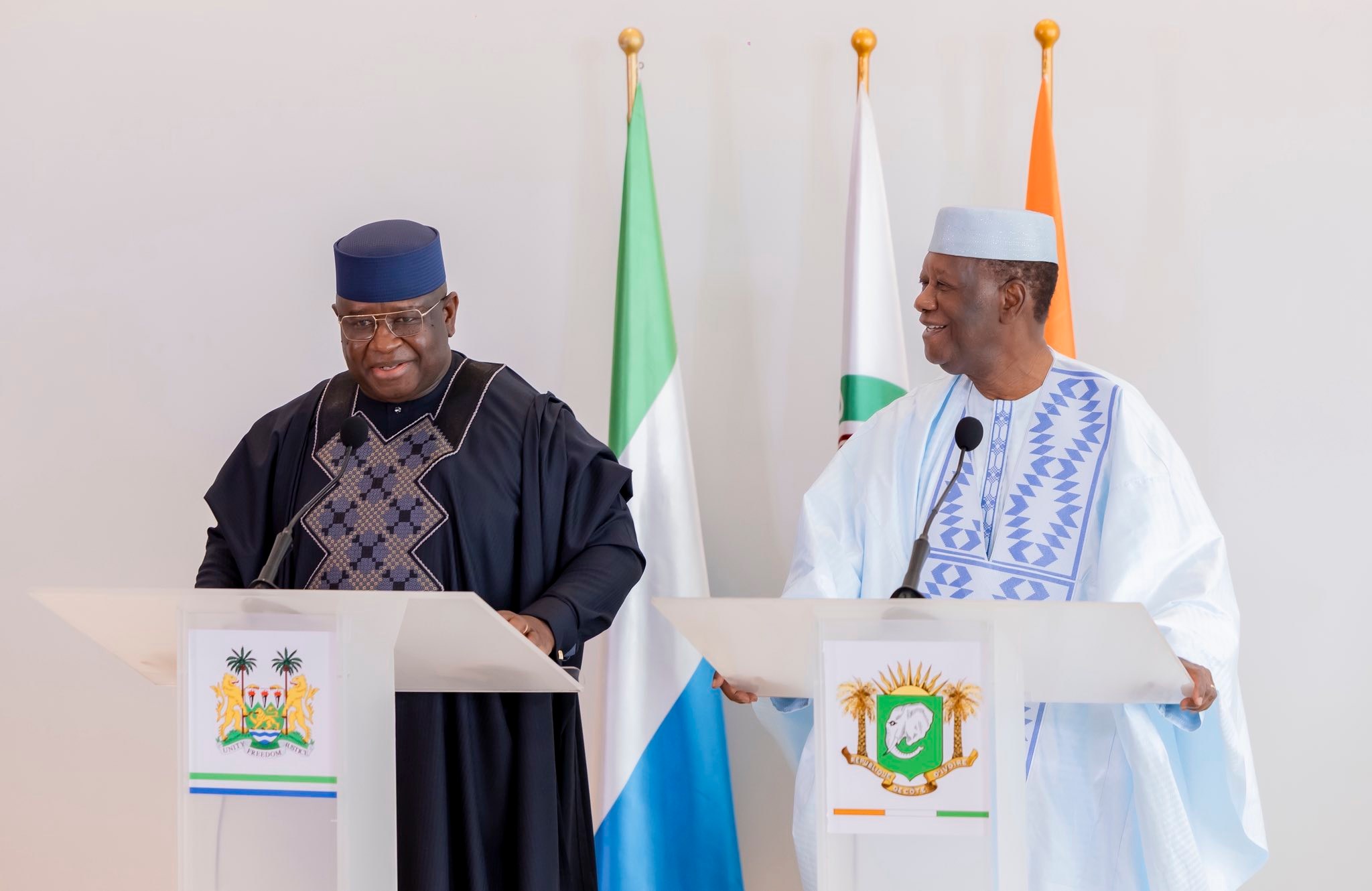 Côte d’Ivoire: Le président sierra-léonais salue le rôle d’Abidjan dans la stabilité de son pays