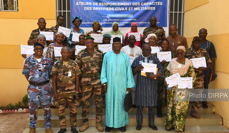 Justice Militaire : clôture de la formation des greffiers militaires et civils