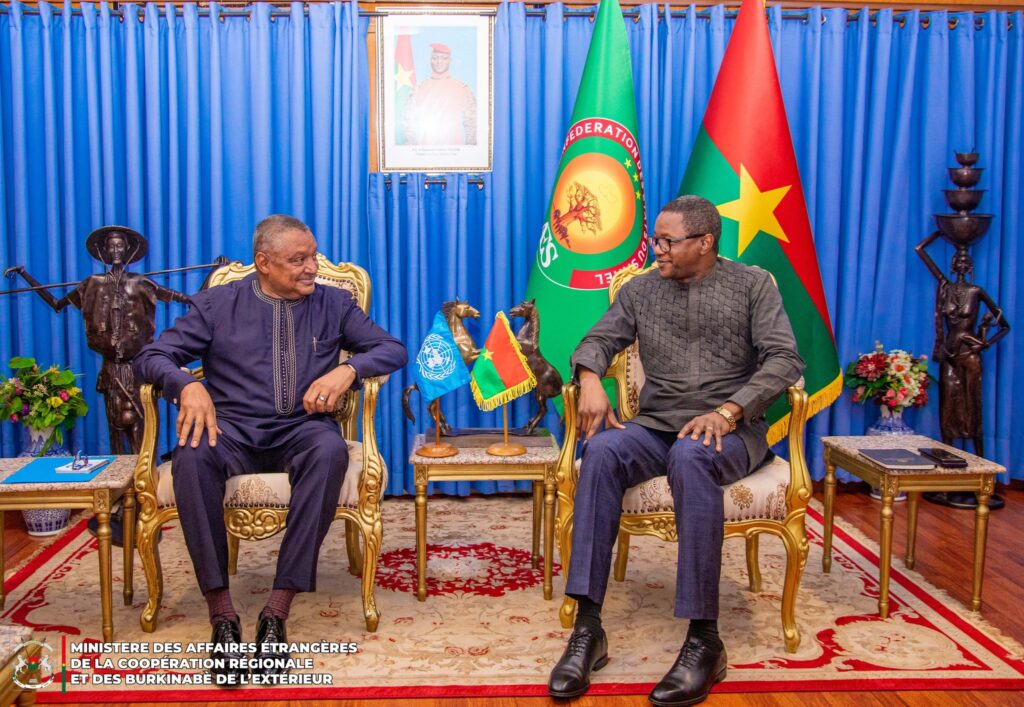 Le Burkina Faso et l'ONU échangent sur "un nouveau départ" dans leur coopération