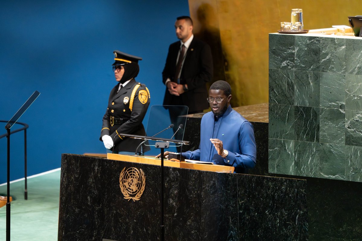 Bassirou Diomaye Faye à l'ONU : « Choisir la paix plutôt que les conflits, la justice plutôt que l’indifférence »