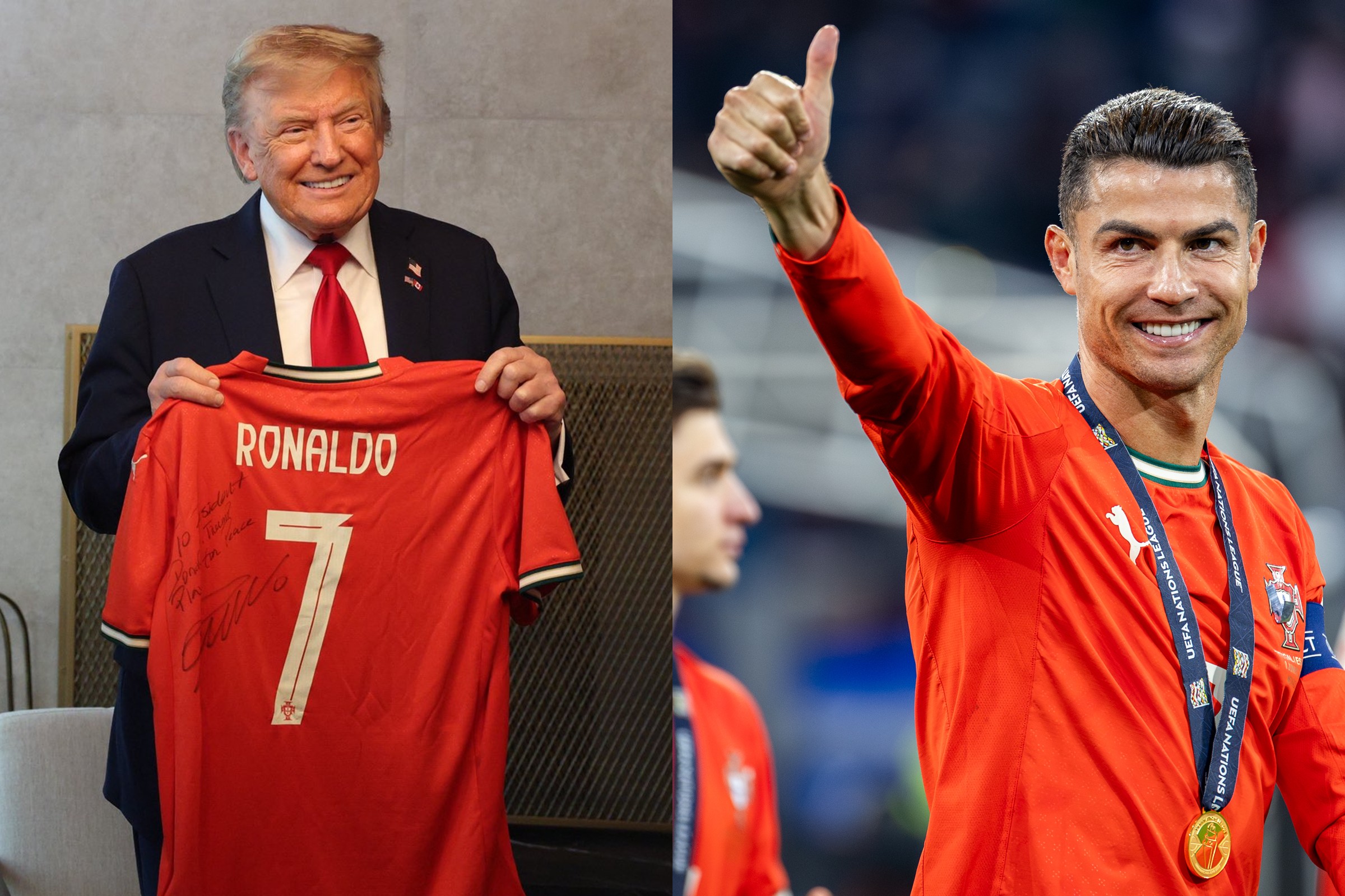 Cristiano Ronaldo encense Donald Trump qui « peut aider à changer le monde »