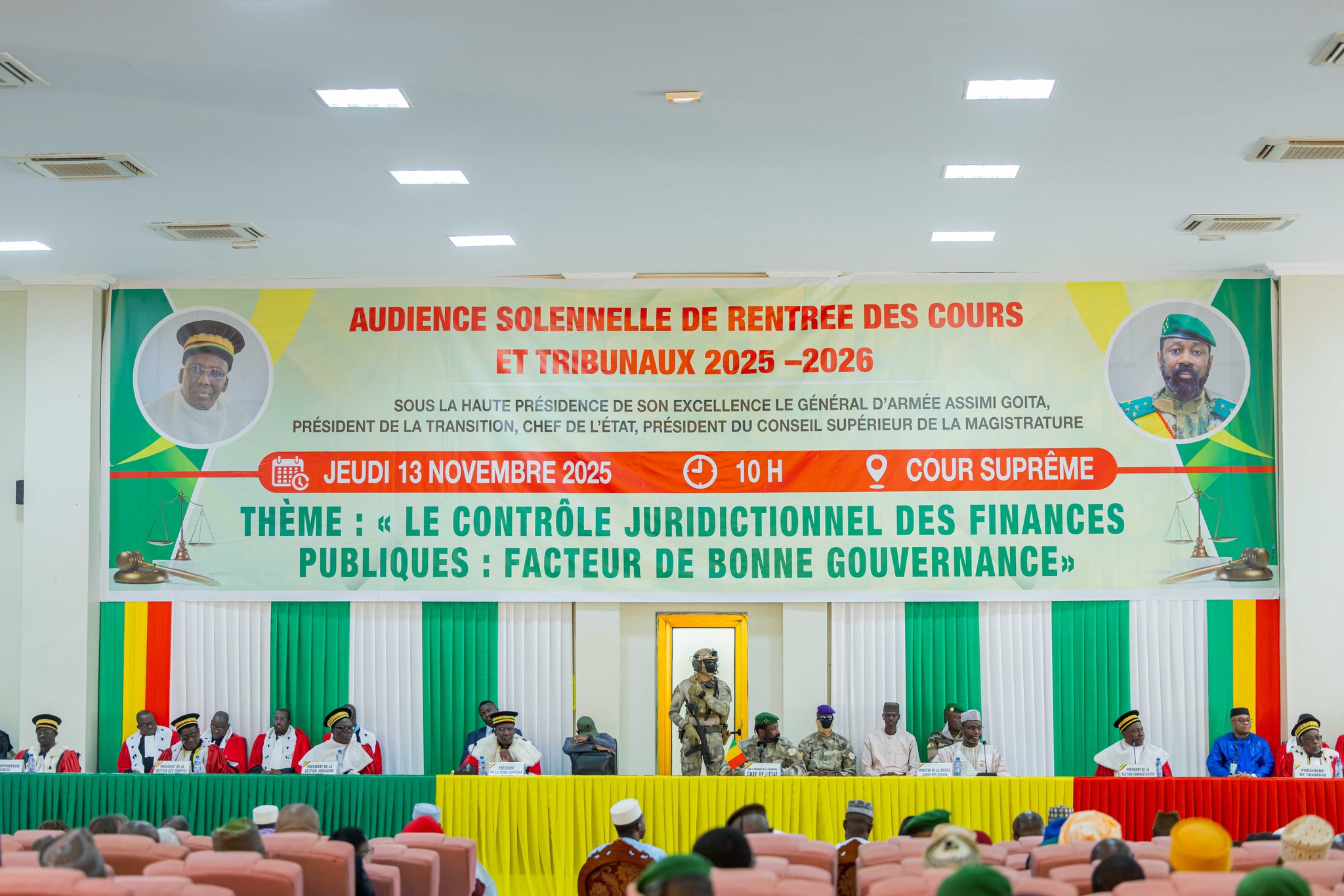 Justice : Le Président Assimi Goïta préside la rentrée des Cours et Tribunaux sous le signe de la « Gouvernance Vertueuse »