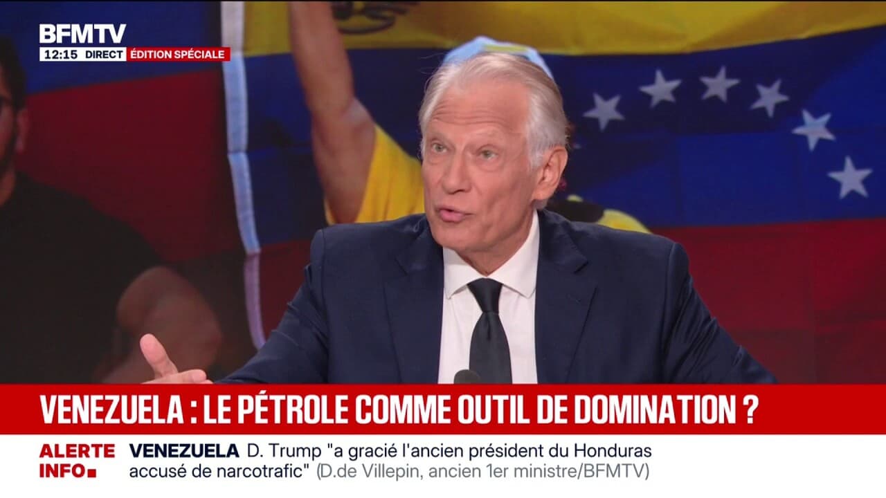 "Aveugle, inconsciente et irresponsable": Dominique de Villepin condamne la réaction d'Emmanuel Macron à l'opération américaine au Venezuela