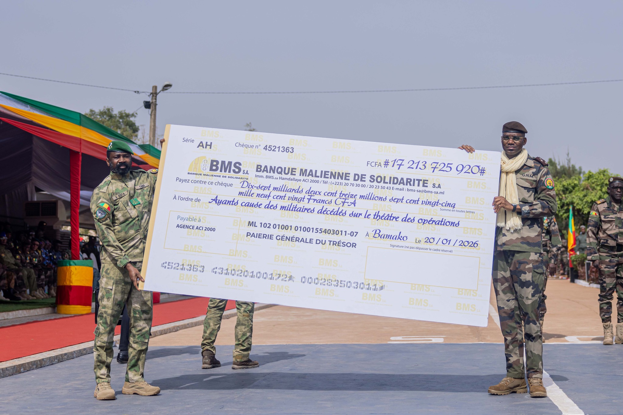 65ᵉ Anniversaire de l'Armée Malienne : Une reconnaissance nationale record pour les familles des soldats tombés au front