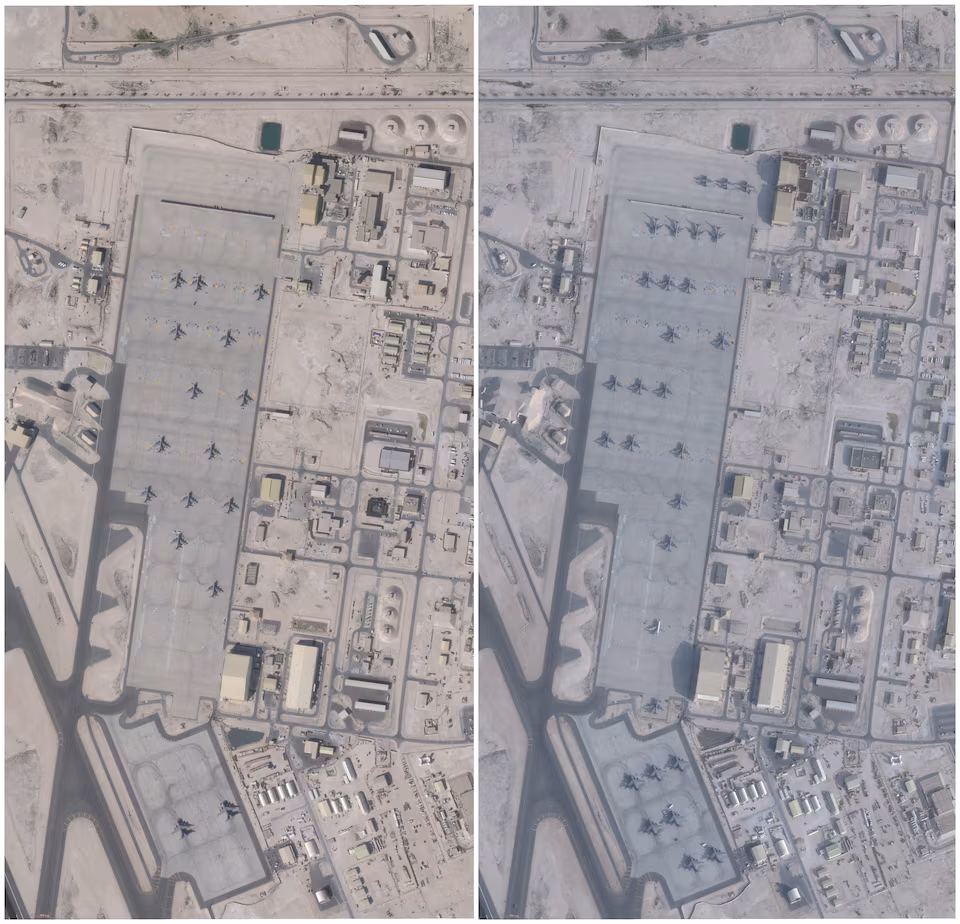 Des images satellites montrent que les États-Unis ont utilisé des lanceurs mobiles de missiles sur une base au Qatar alors que les tensions avec l'Iran s'intensifiaient.