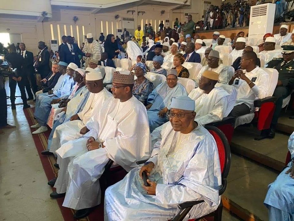 Cérémonie de clôture des travaux du Dialogue national inclusif (DNI) au Palais de la Culture en présence de l’ancien président Amadou Toumani Touré