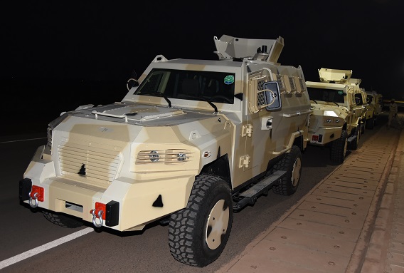 Communiqué de presse du MDAC: Dans le cadre du processus d'acquisition des 100 véhicules blindés de type TYPHOON, MRAP (Mine Resistance Ambush Protective).