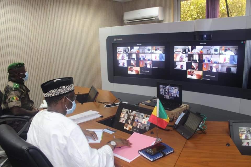 Koulouba, le 27 avril 2020: Réunion ministérielle Affaires étrangères – Défense G5 Sahel - France