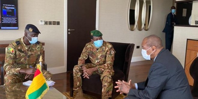 Le président de la Guinée Conakry, Alpha Condé a rencontré le Colonel Assimi Goïta président du CNSP.