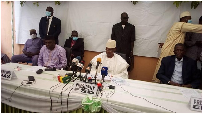 L’EMK en conférence de presse : « Les Maliens veulent arracher une transition souveraine, démocratique et sans violence »