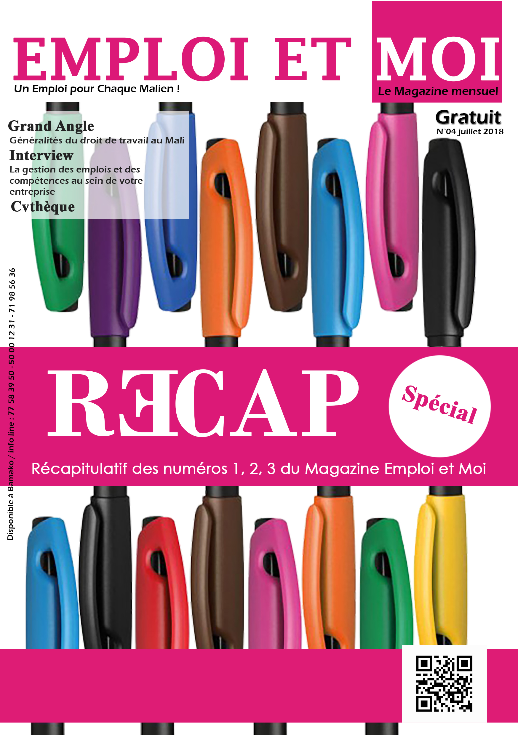 Magazine Emploi et moi Parution juillet 2018