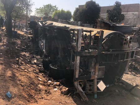 Route de Samè : L’explosion d’une citerne fait des dégâts matériels importants