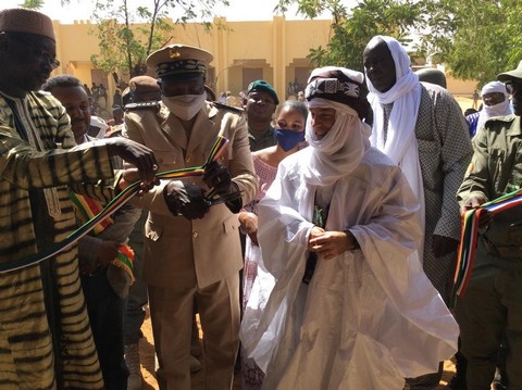 Gao : Inauguration du groupe scolaire Thionville du quartier de Château réhabilité par force Barkhane