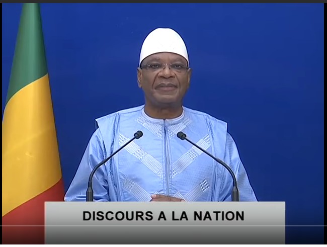 Discours à la nation de SEM Ibrahim Boubacar KEÏTA Président de la République, Chef de l’Etat