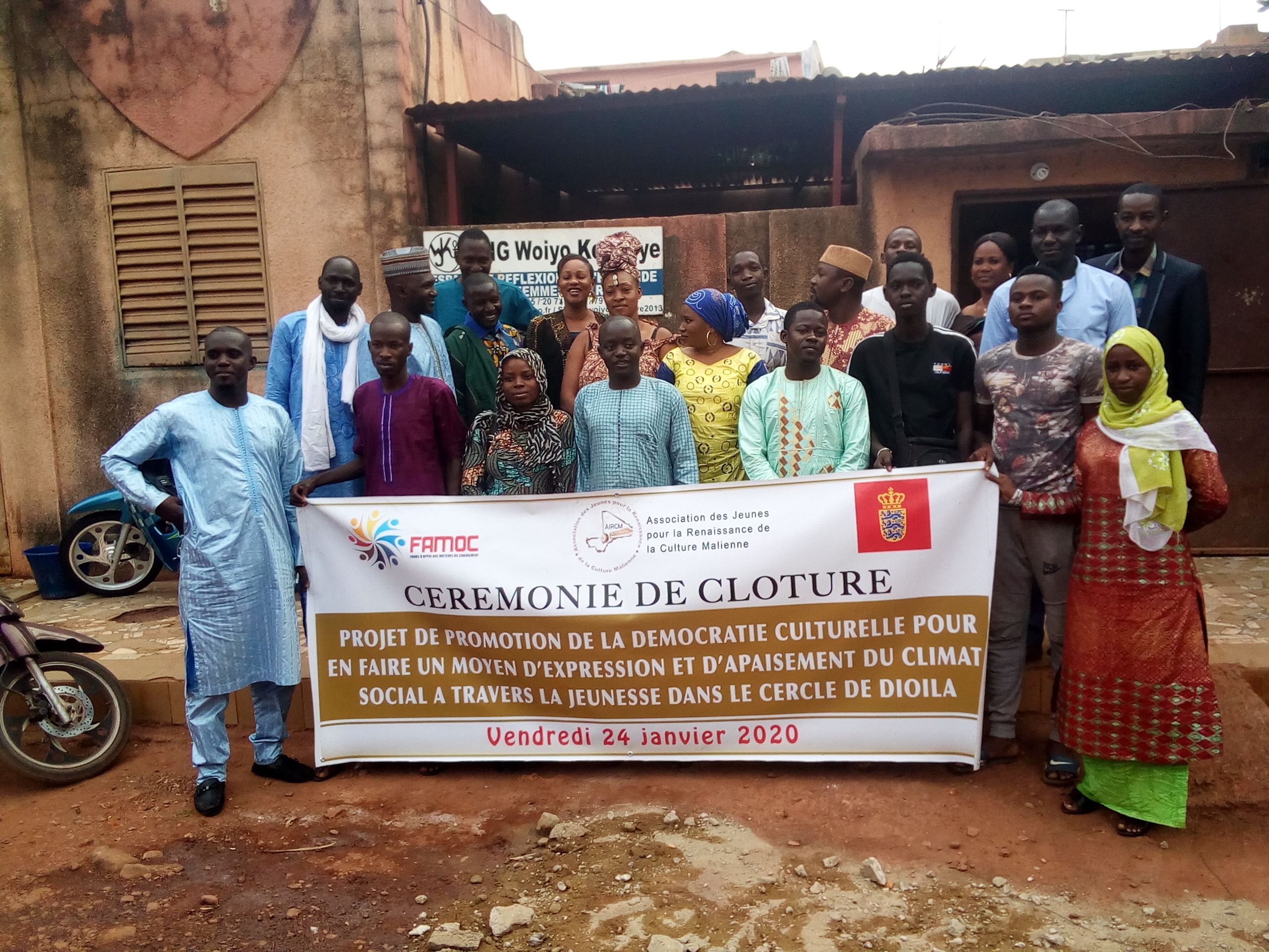 Cérémonie de clôture du Projet de l'AJRCM sur l'apaisement du climat social dans le cercle de Dioïla