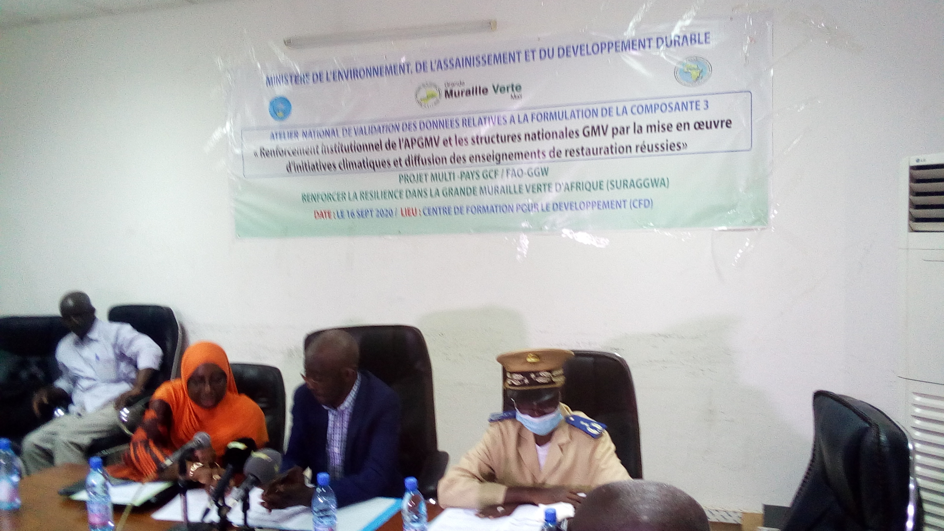 M.E.D.D: Atelier National de Validation des données collectées dans le cadre de la formulation de la composante III du Projet Multi-pays GCF/FAO-GGW.