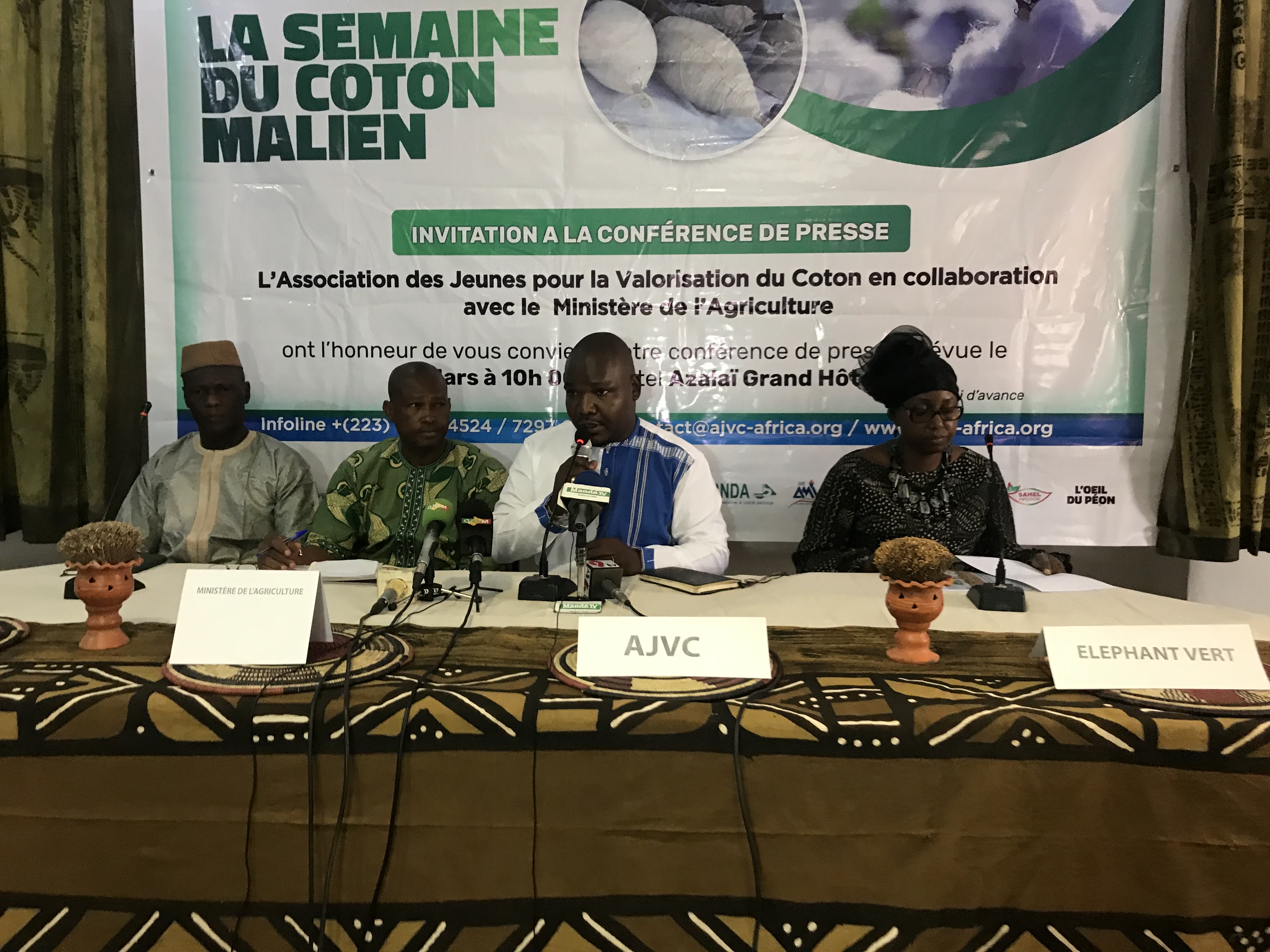 Conférence de presse de l’Association des Jeunes pour la Valorisation du Coton