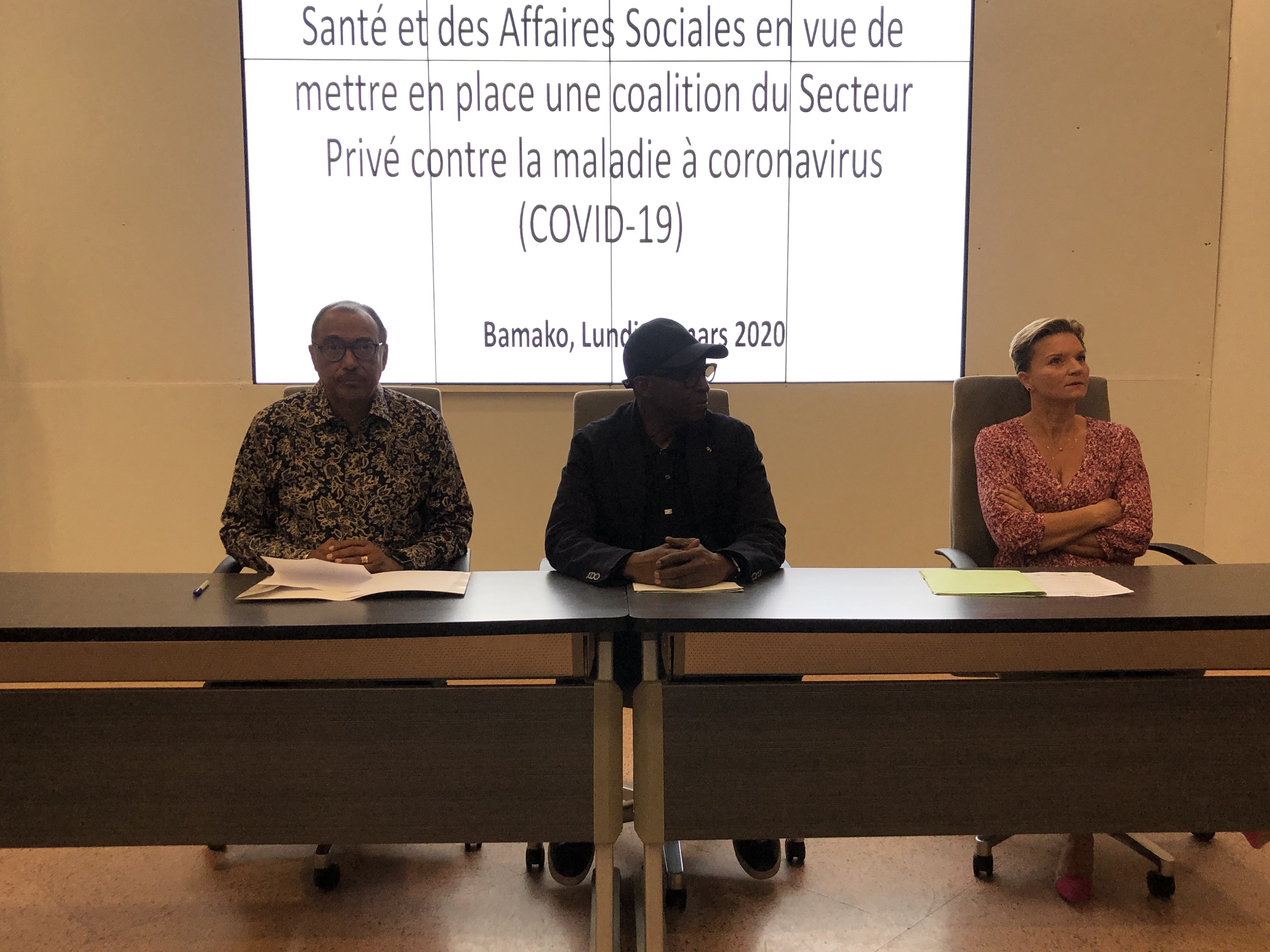 Conférence de presse: le Conseil National du Patronat du Mali appui le ministère de la Santé et des Affaires Sociales dans la lutte contre le Covid-19