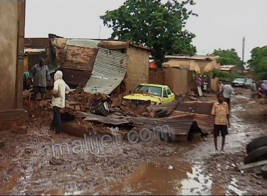 Kayes : les pluies diluviennes font de nombreux dégâts