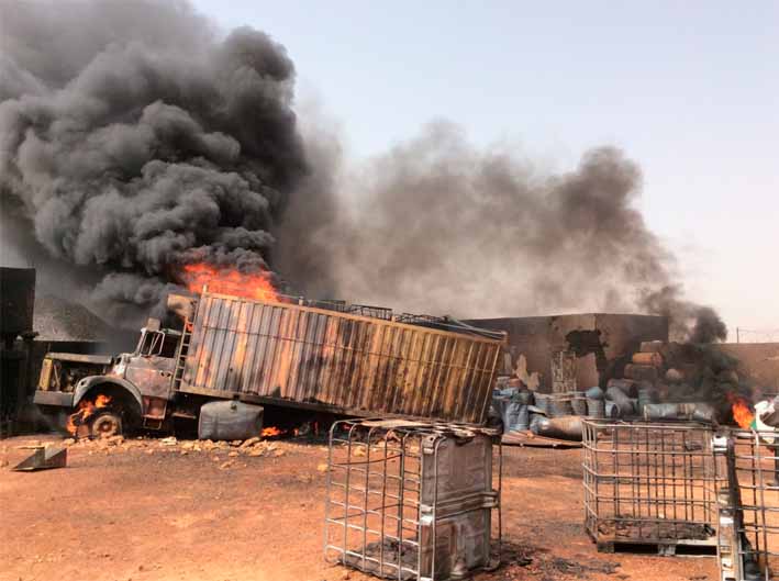 Gao : Un dépôt de carburant parti en fumée