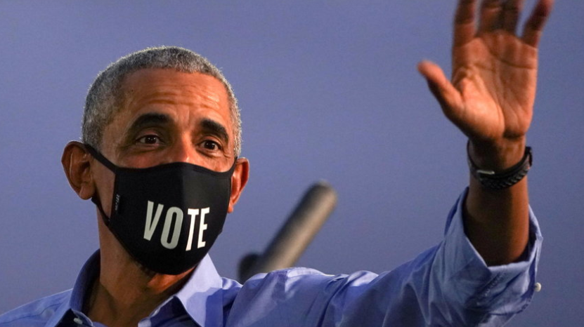 Barack Obama entre dans l'arène et fustige Donald Trump «qui ment tous les jours»