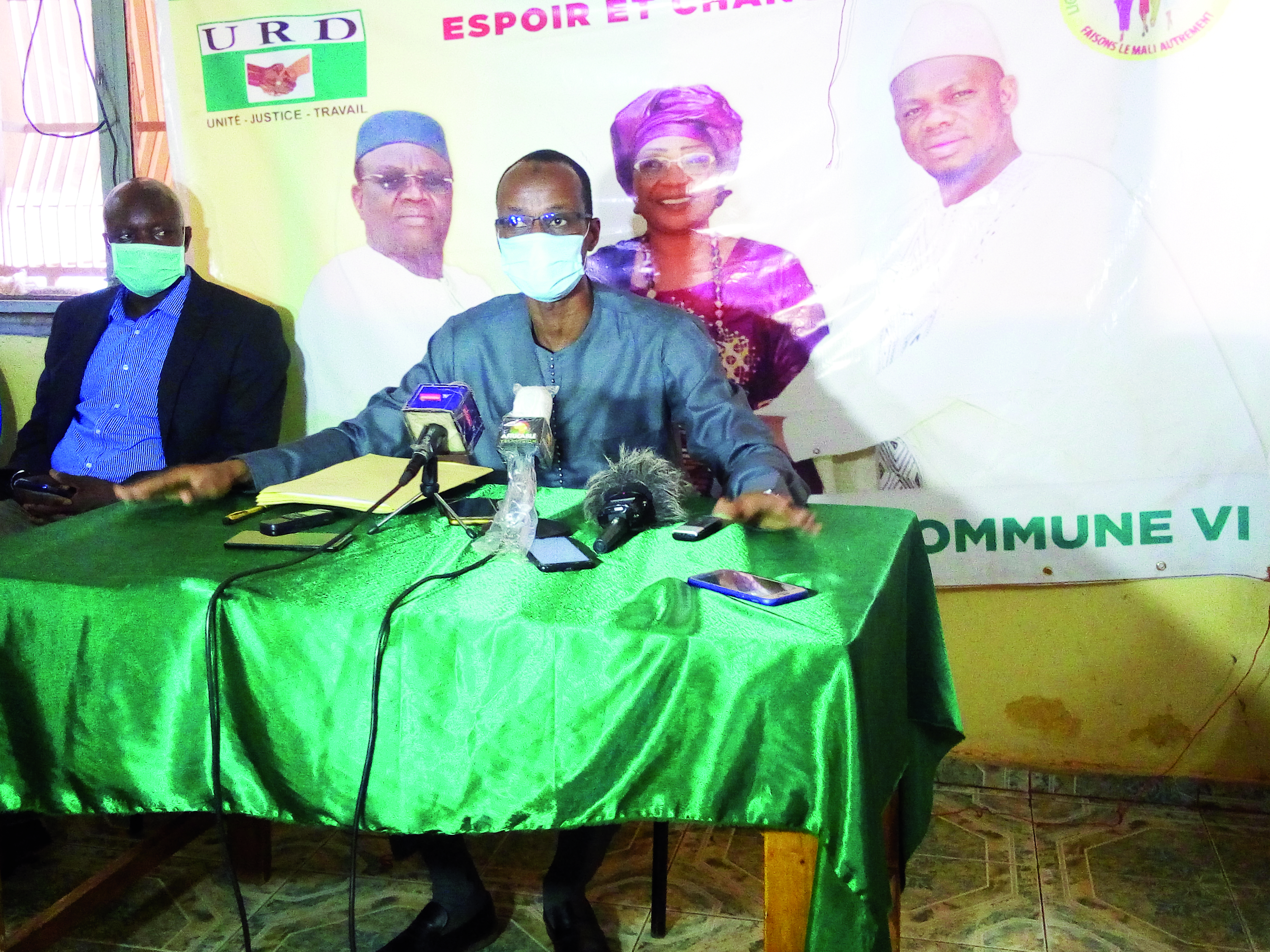 Suite à la proclamation des résultats définitifs des législatives : L’URD demande à la Cour Constitutionnelle de rectifier les erreurs matérielles commises en commune VI, en CV et à Bougouni