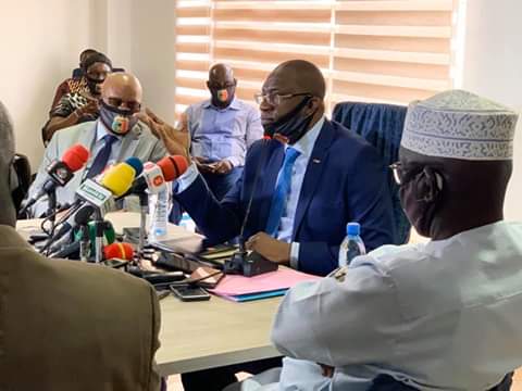 Point de presse du président de la fédération malienne de football.