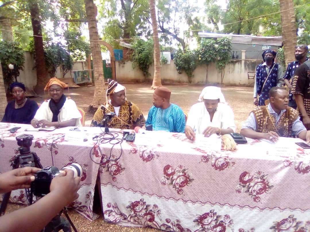 Point de presse du Mouvement Baguinè-sò, de la jeunesse GUINA Dogon et du CAJPD sur le massacre du 1er juillet dans le cercle de Bankass.